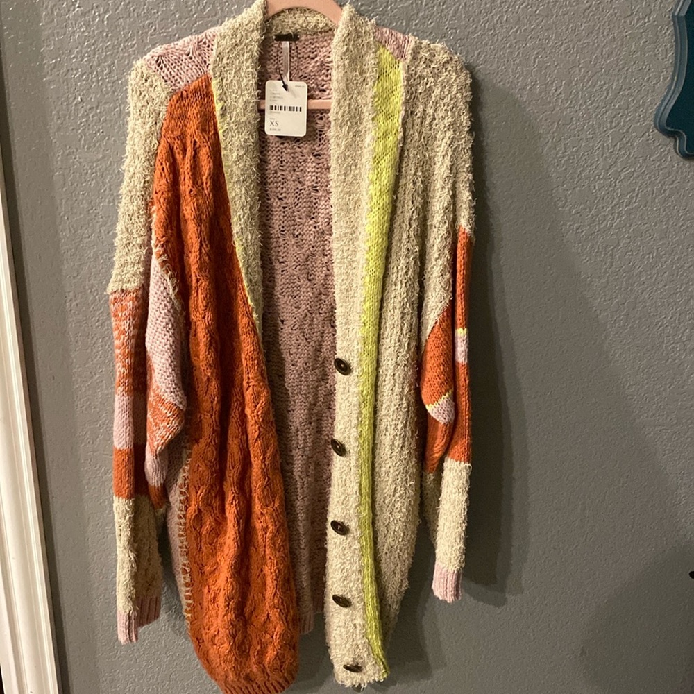 Free people cardigan xs nwt